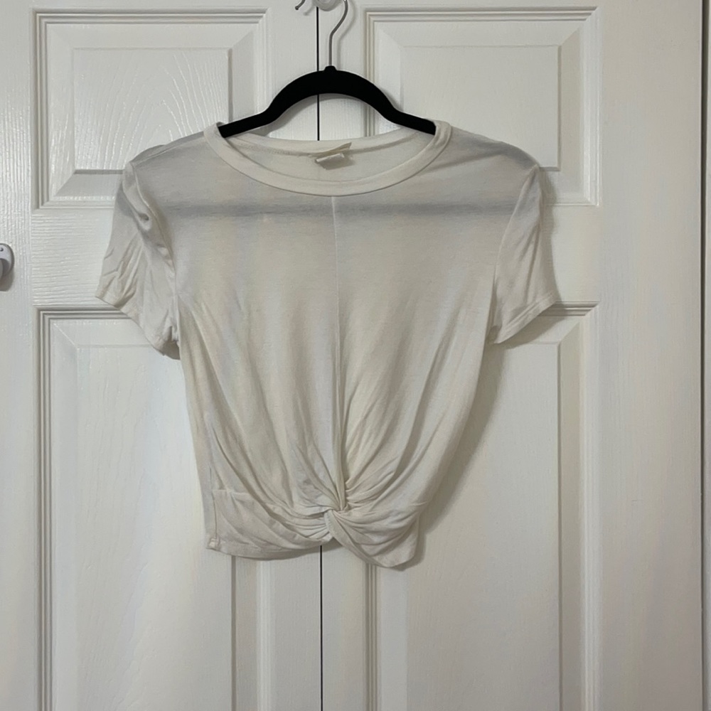 White crop top